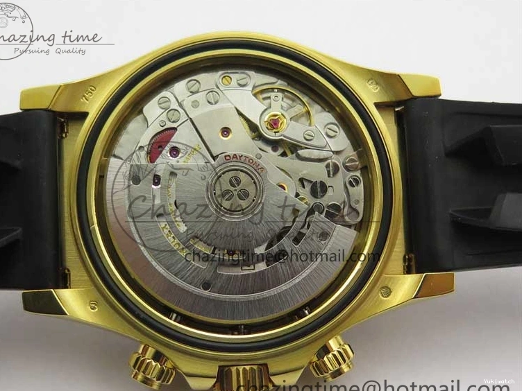 Best Diamonds 116518 Edition 904L Case Strap) SA4130 V4 1:1 Extra SS Noob Goid Plated on Strap Daytona Dial Rubber YG Black (Free 0521